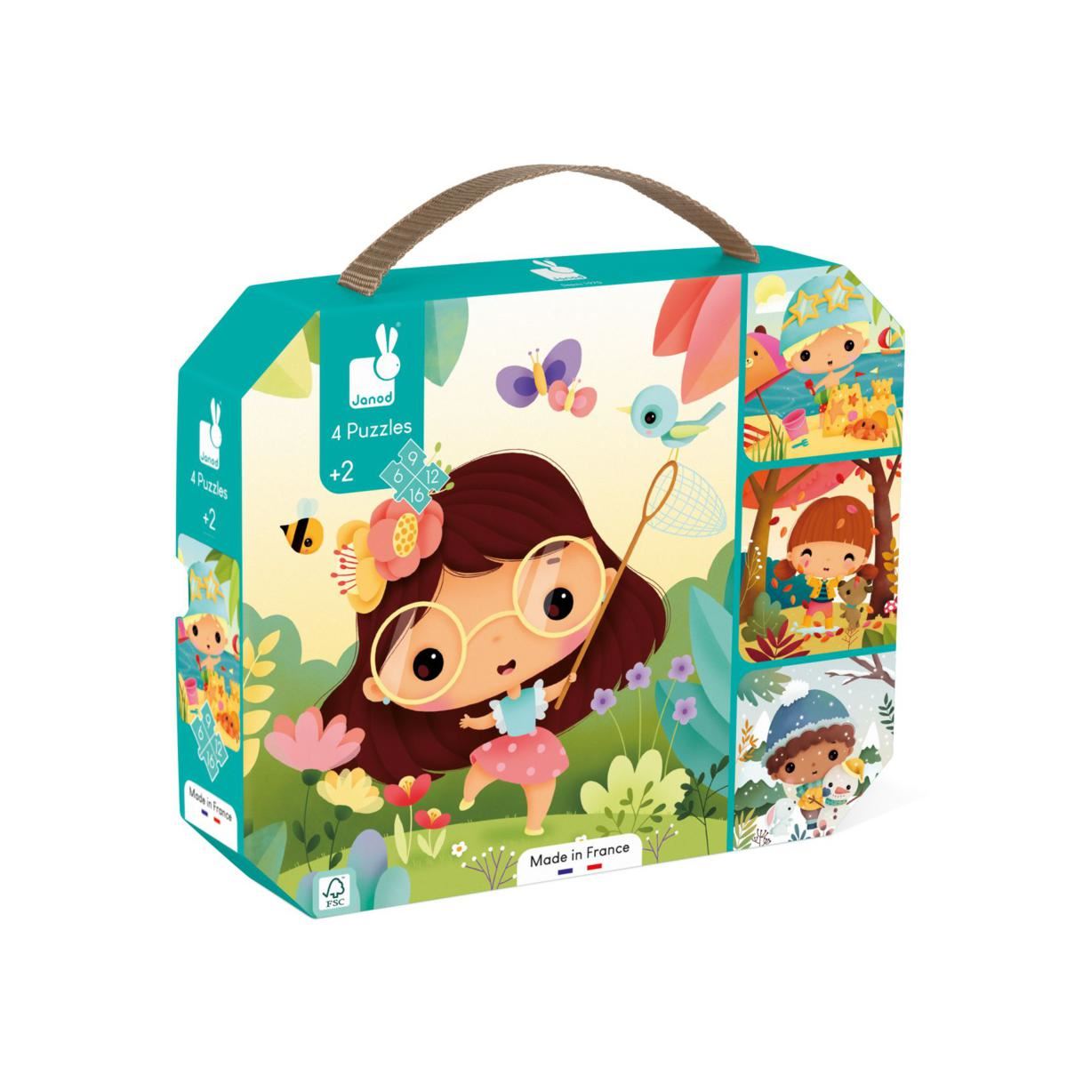 4 Puzles Las 4 Estaciones (6-9-12-16 Piezas) - Imagen 3