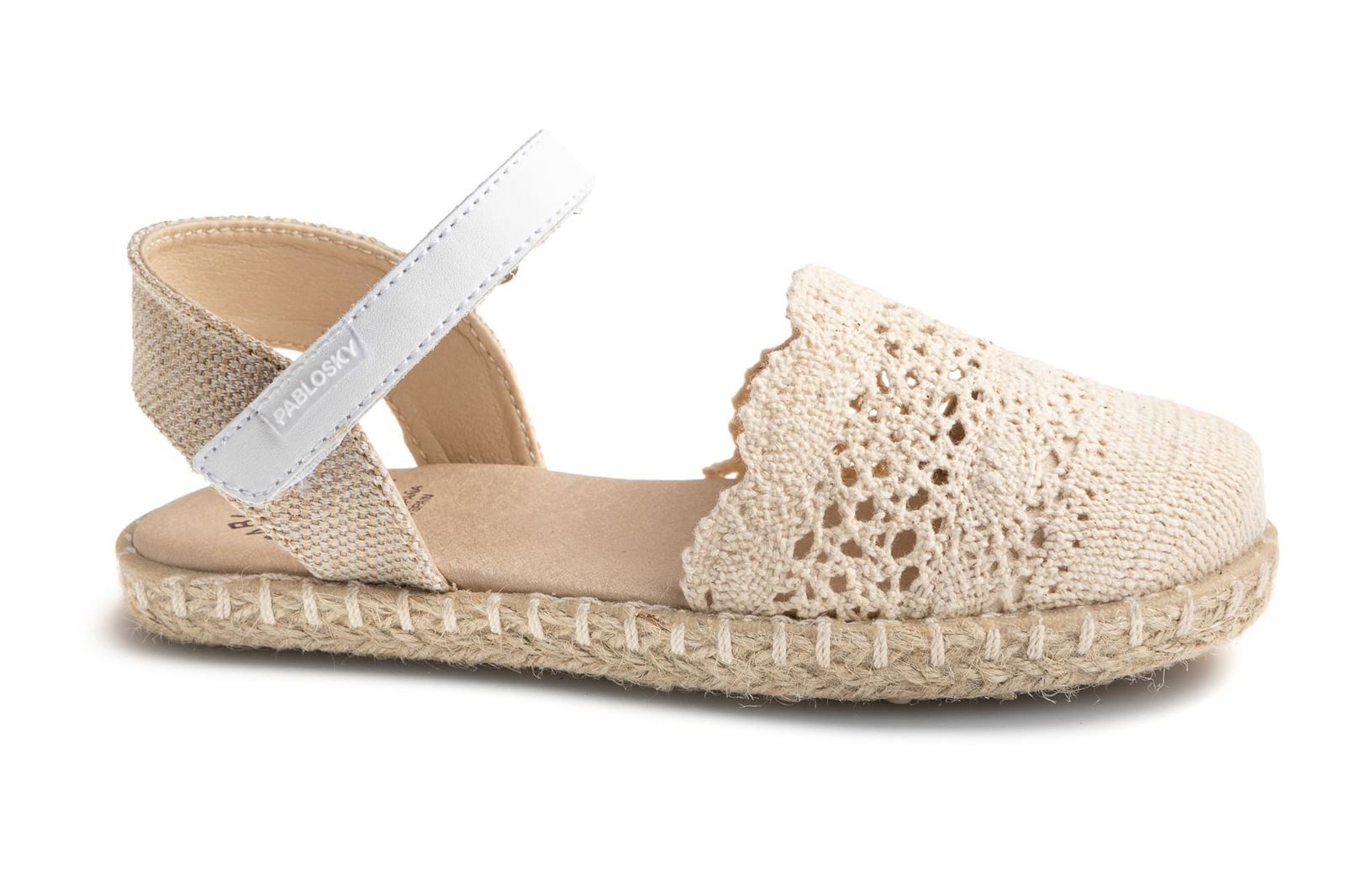 Alpargata Crochet Beige - Imagen 1