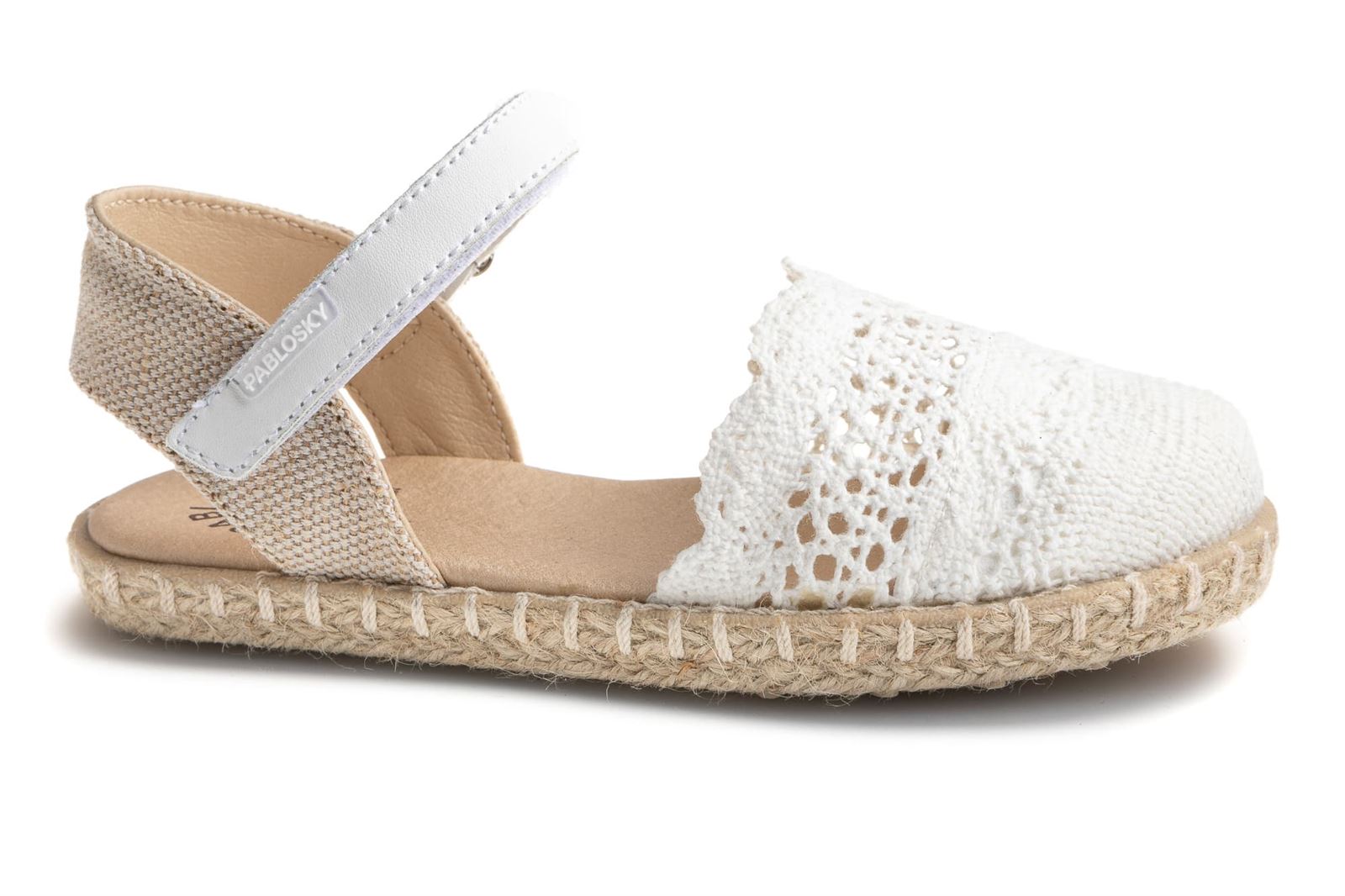 Alpargata Crochet Blanco - Imagen 1