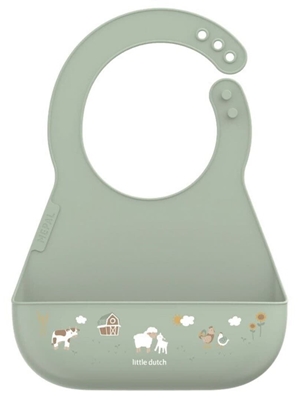 Babero Silicona Mio Pequeña Granja - Imagen 1