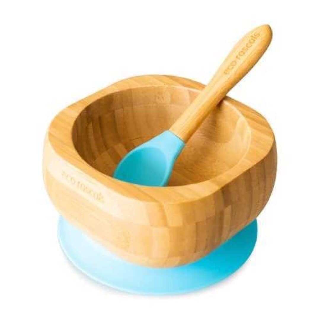 Bol Bamboo Azul Eco Rascals+Cuchara - Imagen 1