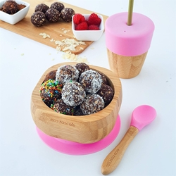 Bol Bamboo Rosa Eco Rascals+Cuchara - Imagen 1