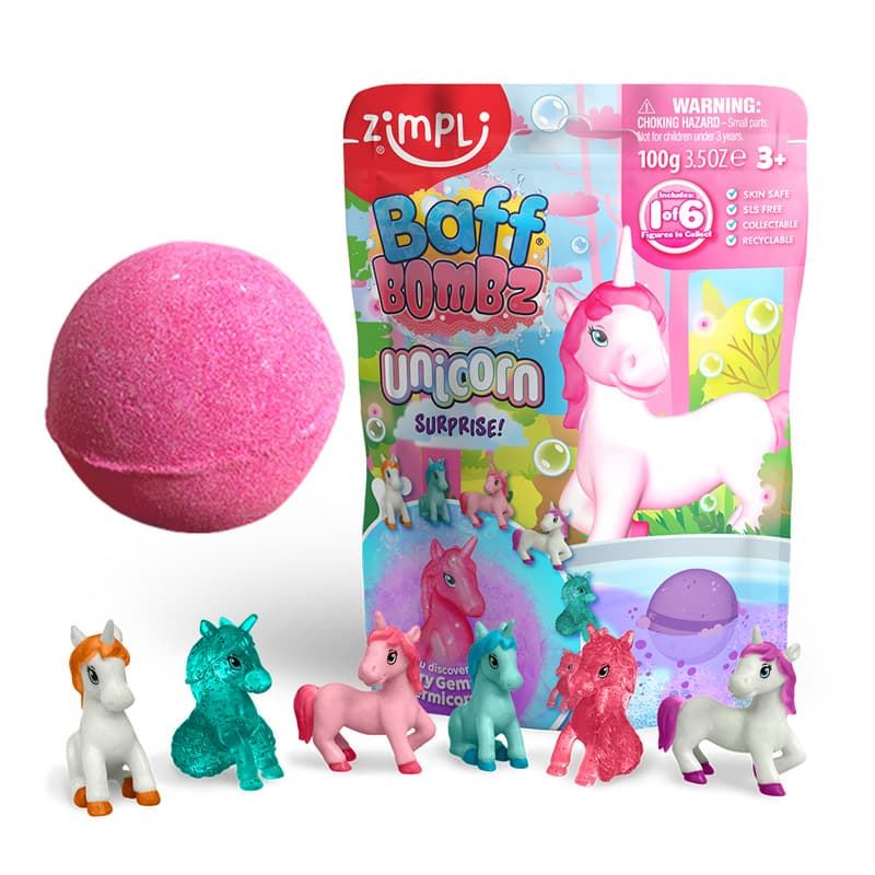 Bomba De Baño Surprise Unicornios 1x100gr. - Imagen 1