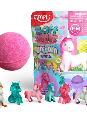 Bomba De Baño Surprise Unicornios 1x100gr. - Imagen 1