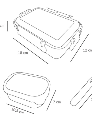 Caja Almuerzo Bento The Three Little Pigs - Imagen 2