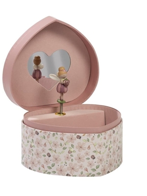 Caja De Música Joyero Corazón Fairy Litt - Imagen 1