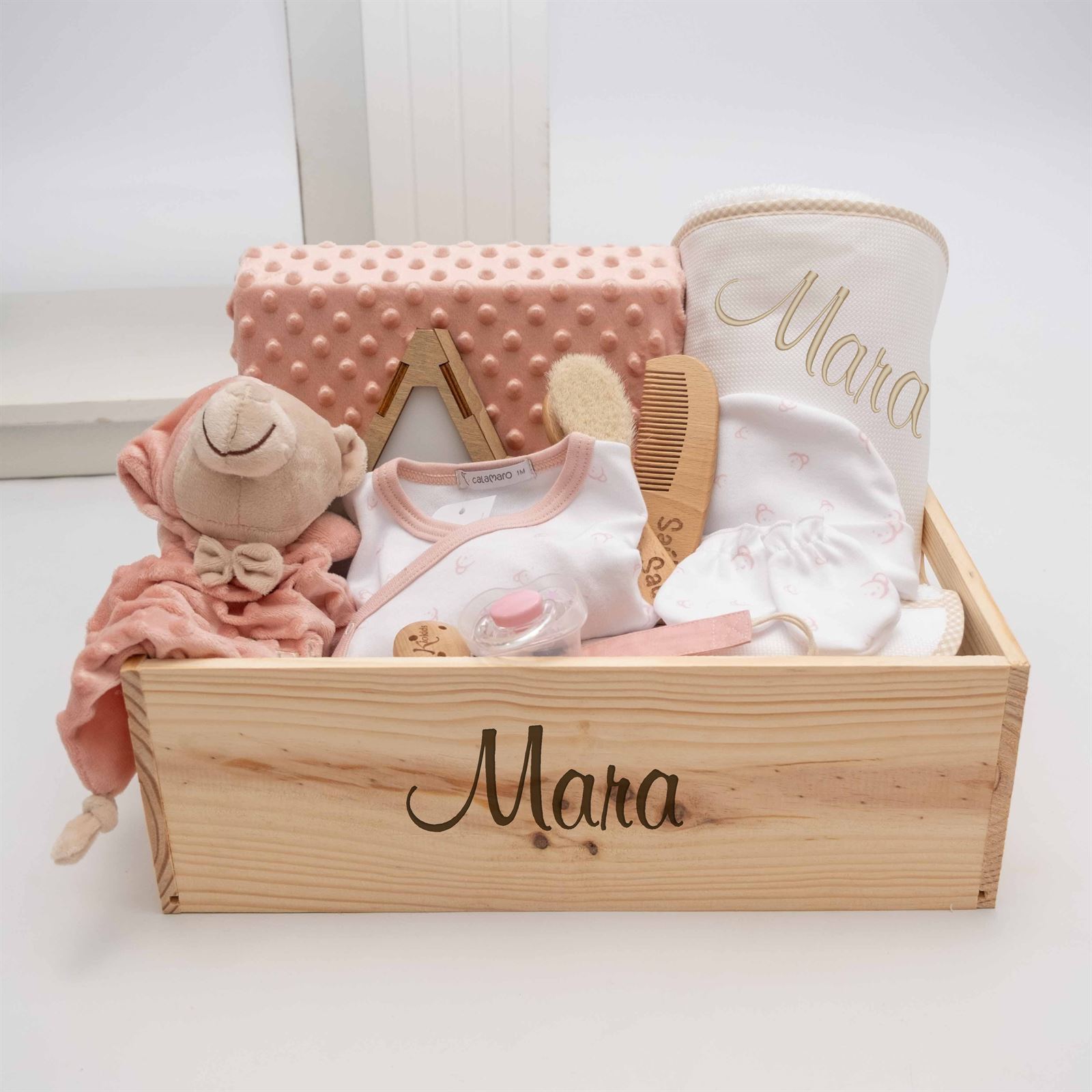Caja Personalizada Rosa Palo Estrella - Imagen 1