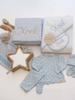 Caja Regalo Personalizada Celeste Estrella - Imagen 1