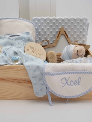 Caja Regalo Personalizada Celeste Estrella - Imagen 2