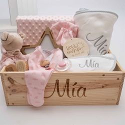 Caja Regalo Personalizada Rosa Estrella - Imagen 1