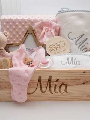 Caja Regalo Personalizada Rosa Estrella - Imagen 1