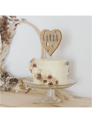 Cake Topper Corazón - Imagen 1