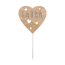 Cake Topper Corazón - Imagen 2