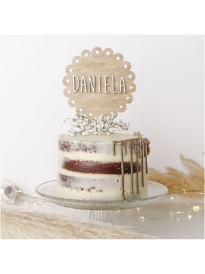 Cake Topper Redondo - Imagen 1