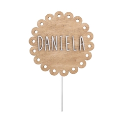 Cake Topper Redondo - Imagen 2