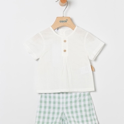 Camisa+Bermuda Cuad.Verde - Imagen 1