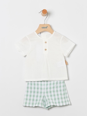 Camisa+Bermuda Cuad.Verde - Imagen 1