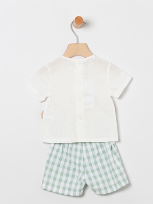 Camisa+Bermuda Cuad.Verde - Imagen 2