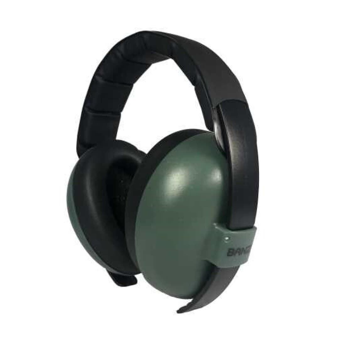Cascos Banz Anti Ruido Dark Green Baby - Imagen 1