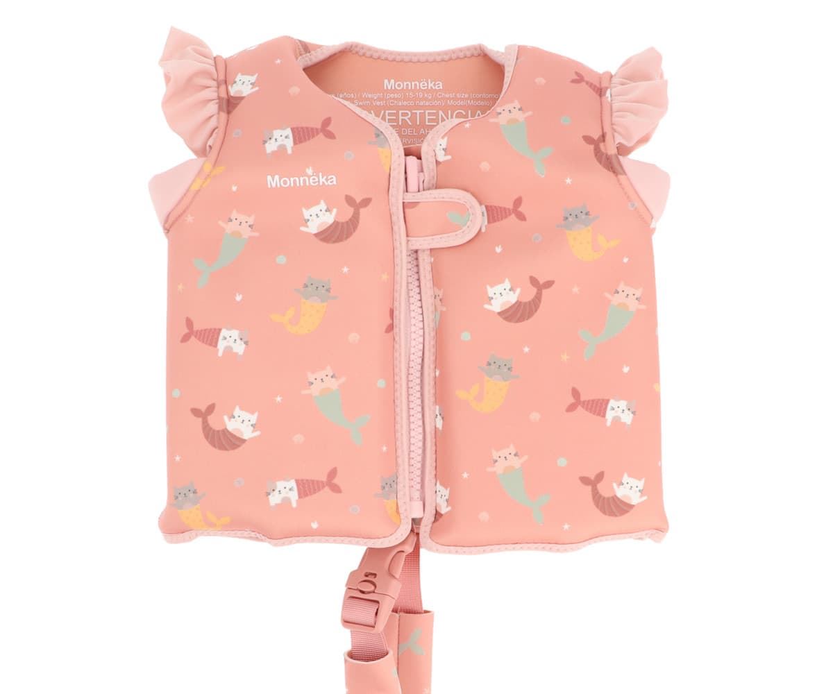 Chaleco Flotador Aprendizaje Mermaid Cats 2 a 3 - Imagen 1