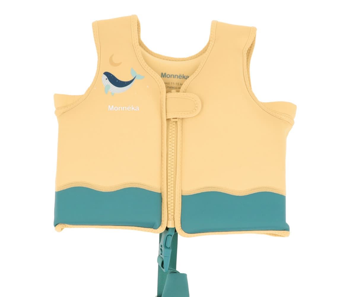 Chaleco Flotador Aprendizaje Whale Teal 2 a 3 años - Imagen 1