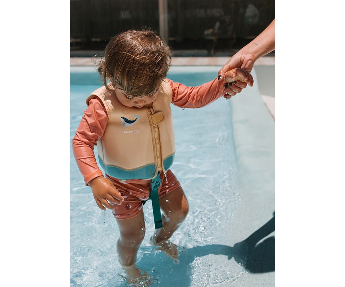 Chaleco Flotador Aprendizaje Whale Teal 2 a 3 años - Imagen 2