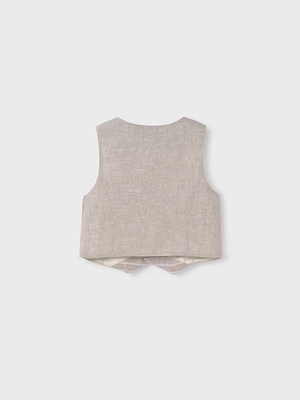 Chaleco lino - Imagen 2