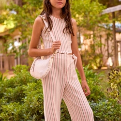 Conj. pantalon largo rayas - Imagen 1