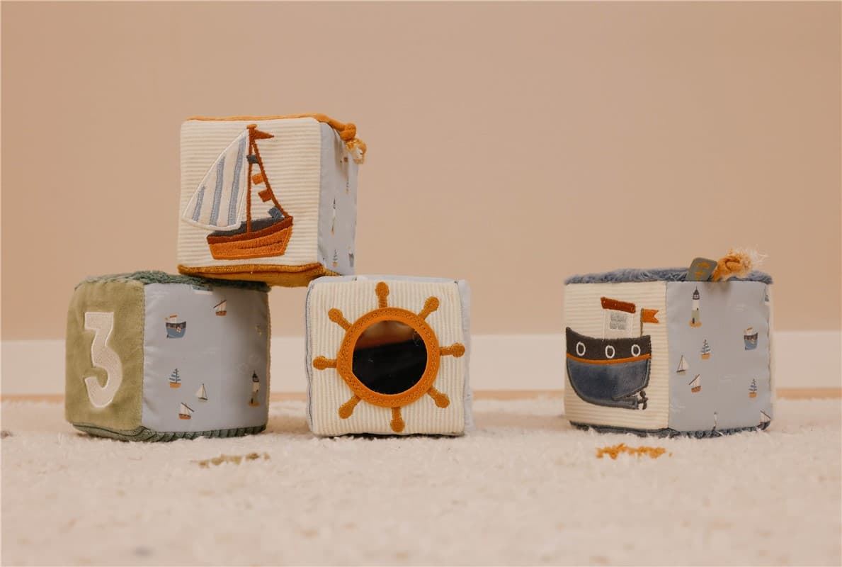 Cubos Blanditos Apilables Sailors Little Dutch - Imagen 7