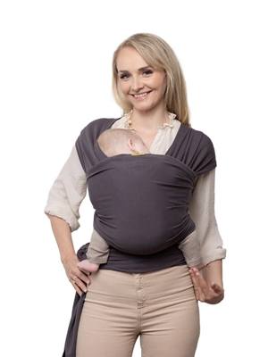 Fular elástico portabebé Boba Charcoal - Imagen 1