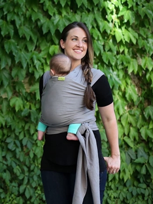 Fular elástico portabebé Boba Wrap Gray - Imagen 2