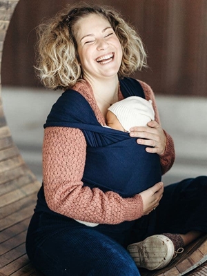 Fular elástico portabebé Boba Wrap Navy blue - Imagen 2