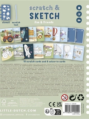 Libro de Rascar Jim y Amigos Little Dutch - Imagen 2