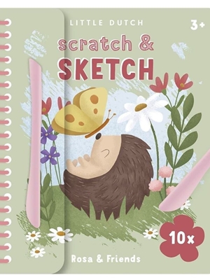 Libro de Rascar Rosa y sus Amigos Little Dutch - Imagen 1