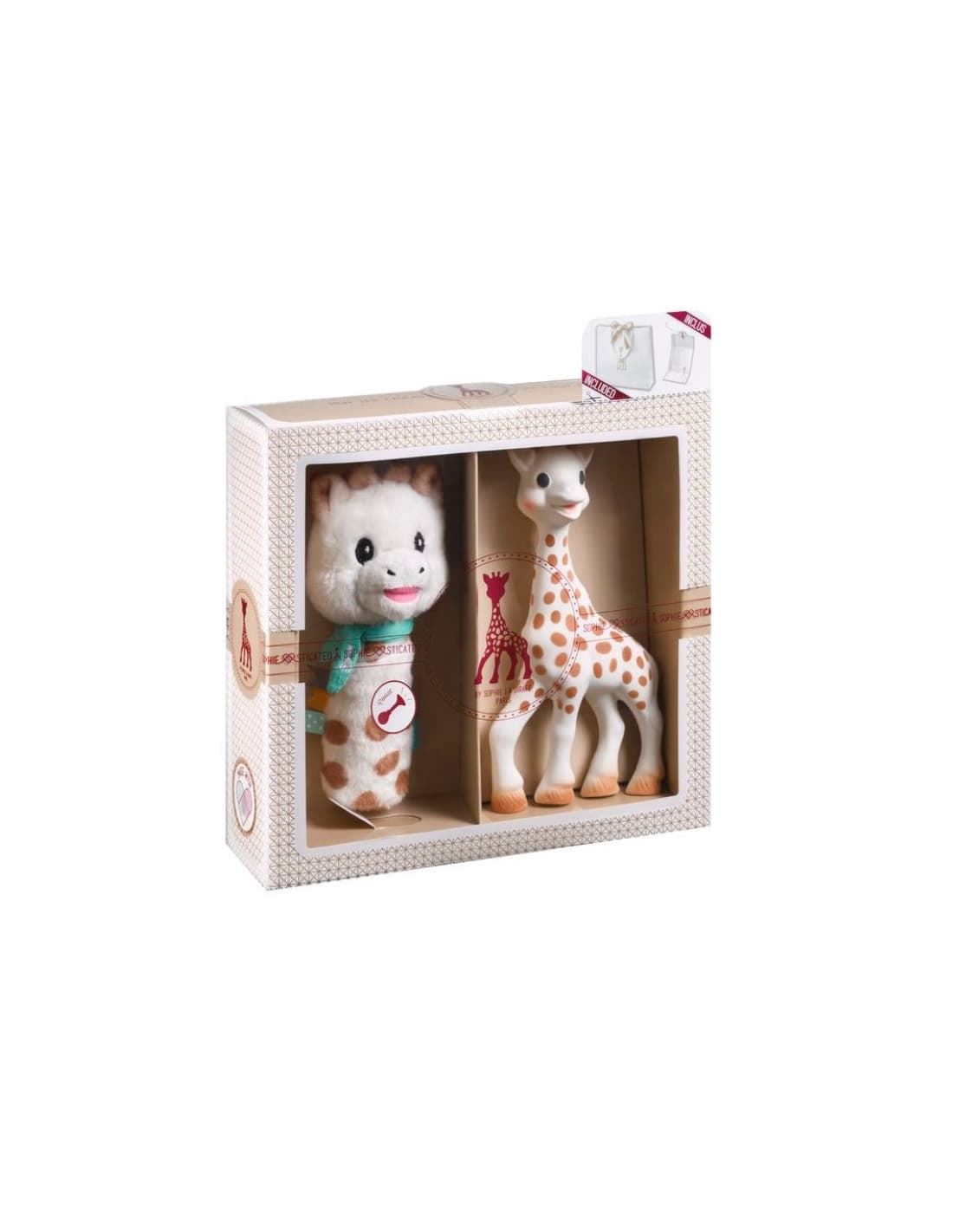 Mi primer set regalo Sophie la girafe + Sonajero peluche Cri-Cri - Imagen 5