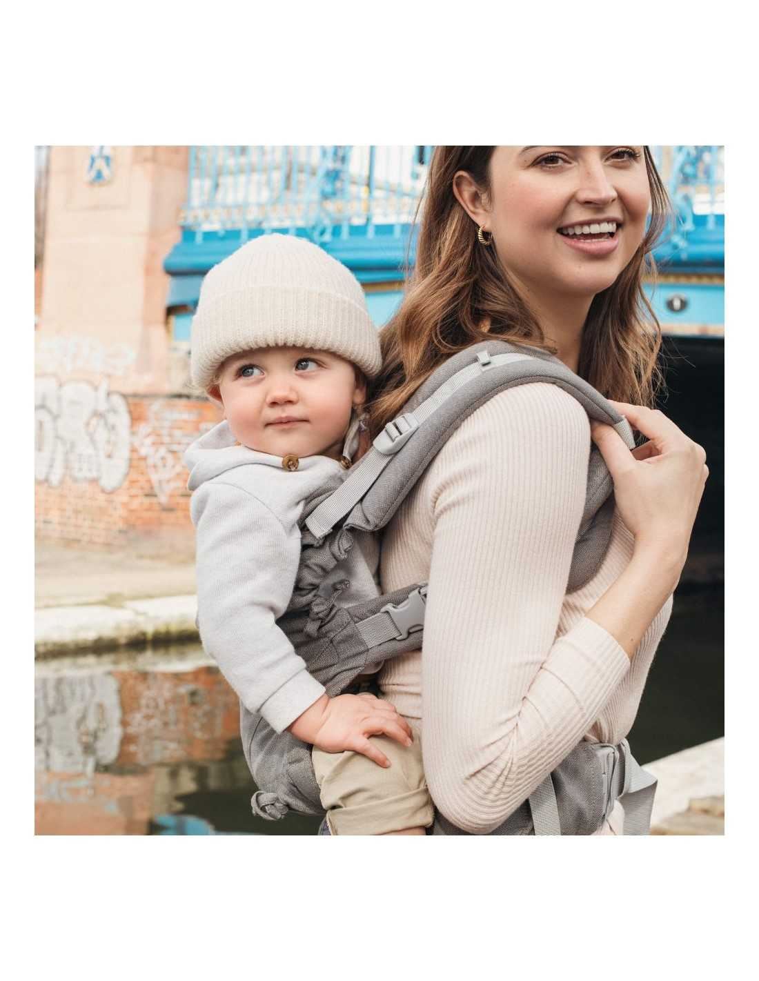 Mochila Quokkababy E-Carrier Ligth Grey - Imagen 6