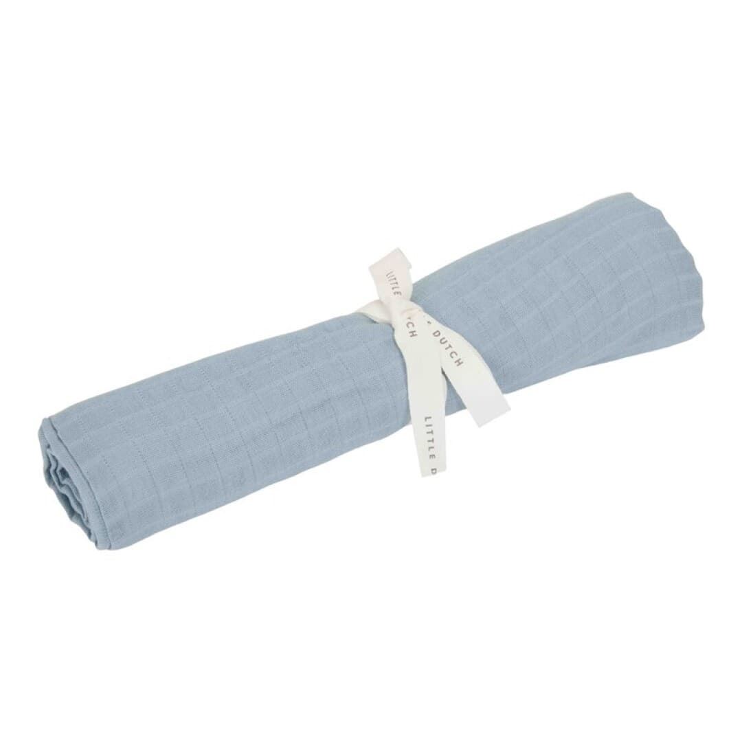 Muselina 120 x 120 cm Puro Azul Denim - Imagen 1