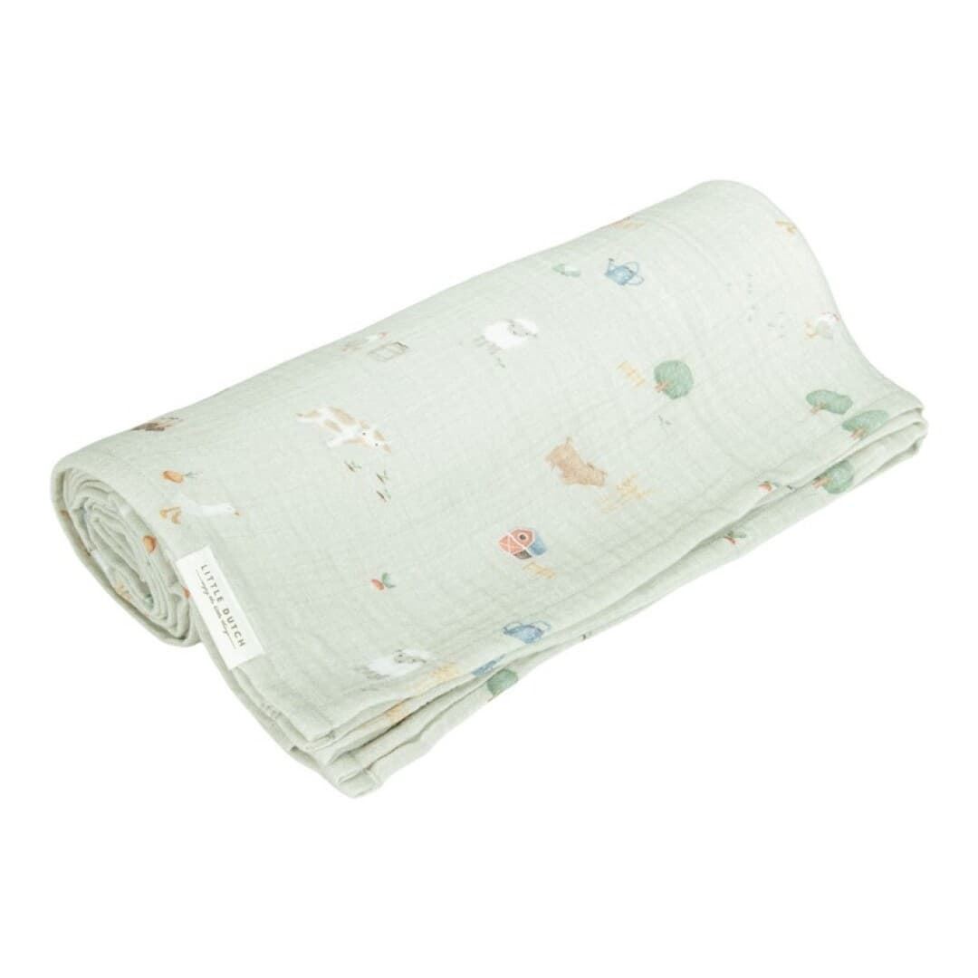 Muselina 120 x 120 Pequeña Granja Little Dutch - Imagen 1