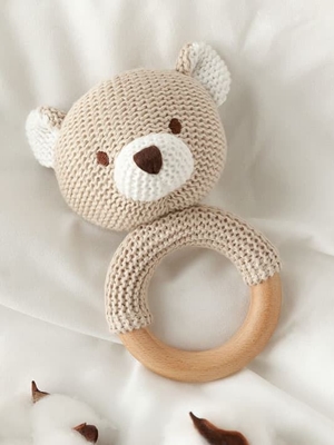 Oso Sonajero Algodón - Imagen 1