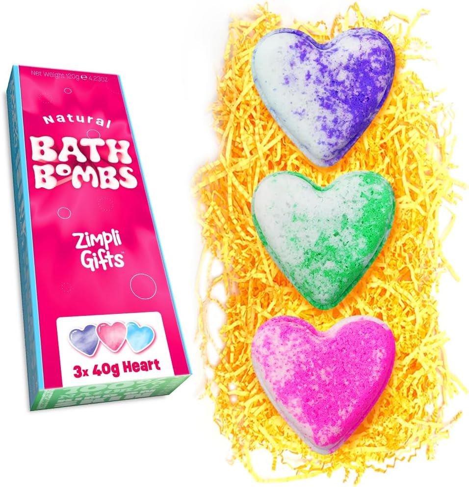 Pack Regalo 3 Bombas De Baño Corazon 3x40gr. - Imagen 1