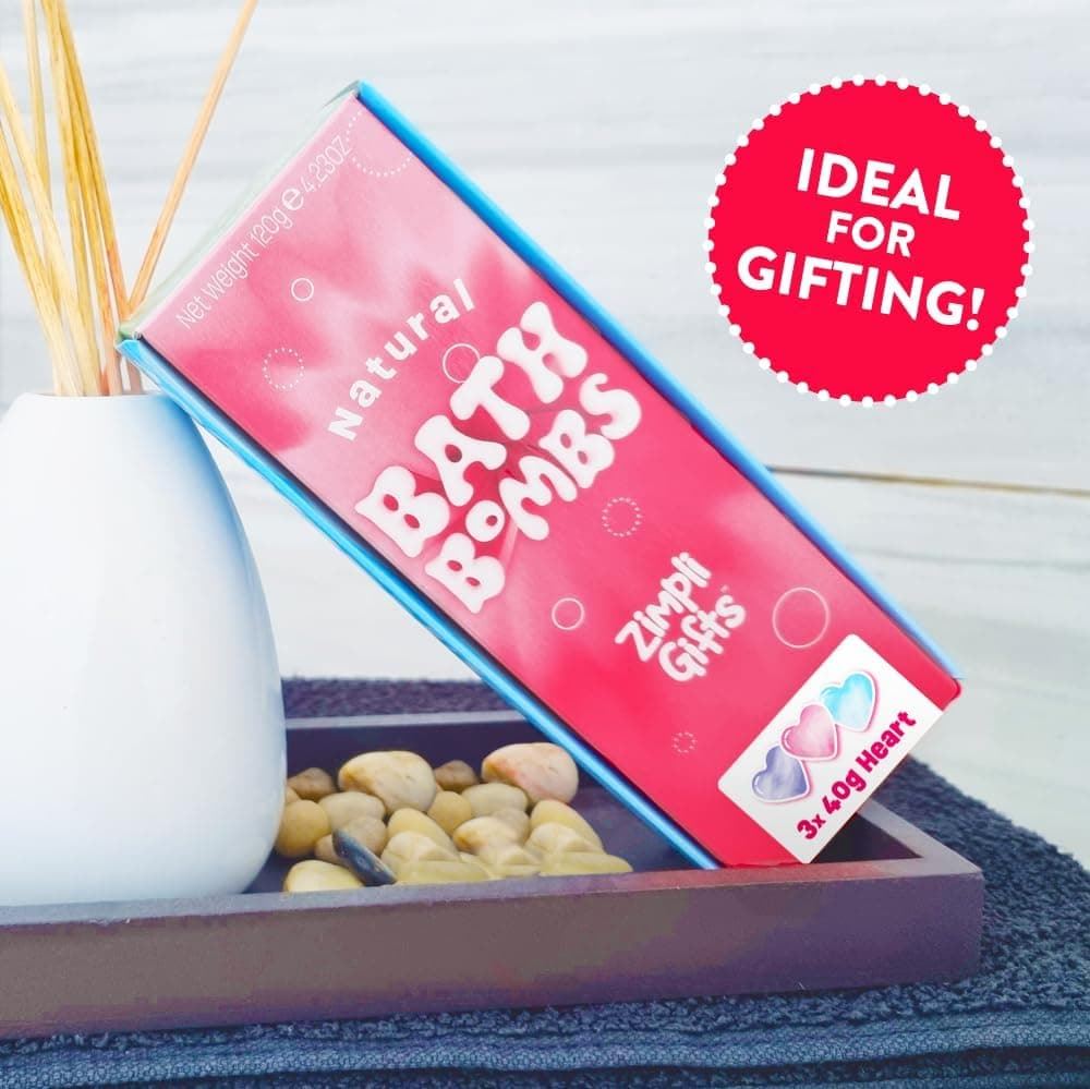 Pack Regalo 3 Bombas De Baño Corazon 3x40gr. - Imagen 2