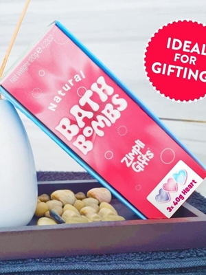 Pack Regalo 3 Bombas De Baño Corazon 3x40gr. - Imagen 2