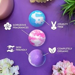 Pack Regalo 3 Bombas De Baño Redondas 3x40gr. - Imagen 2