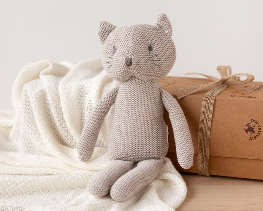 Peluche Gatito Patilargo Algodón - Imagen 1