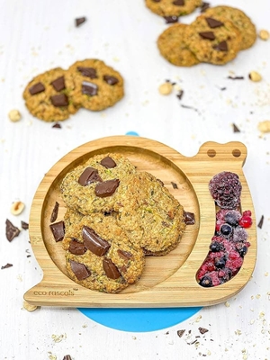 Plato Bamboo Caracol Azul Eco Rascals - Imagen 1