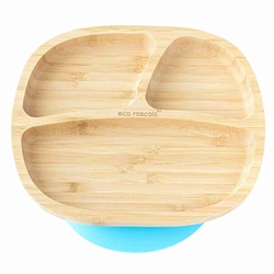 Plato Bamboo Toddler Azul Eco Rascals - Imagen 1