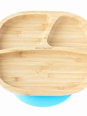 Plato Bamboo Toddler Azul Eco Rascals - Imagen 1