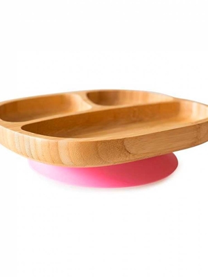 Plato Bamboo Toddler Rosa Eco Rascals - Imagen 1