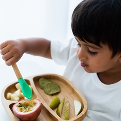 Plato Bamboo Toddler Verde Eco Rascals - Imagen 1