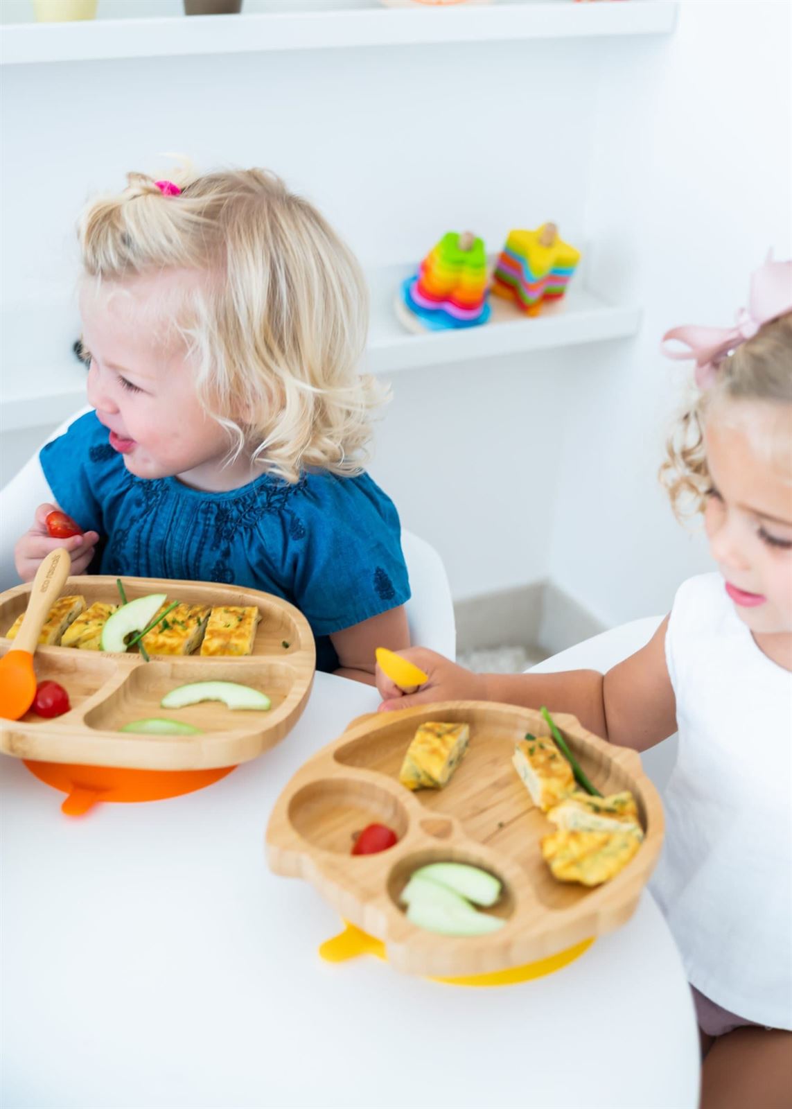 Plato Bamboo Toddler Verde Eco Rascals - Imagen 2